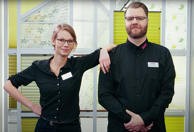 JalouCity Mitarbeiter aus der Filiale