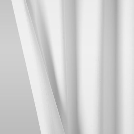 Gardine mit Kr&auml;uselband in weiß, transparent