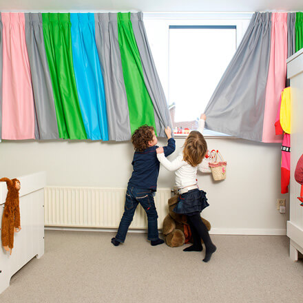 Verdunkelungsgardine Bunt fürs Kinderzimmer