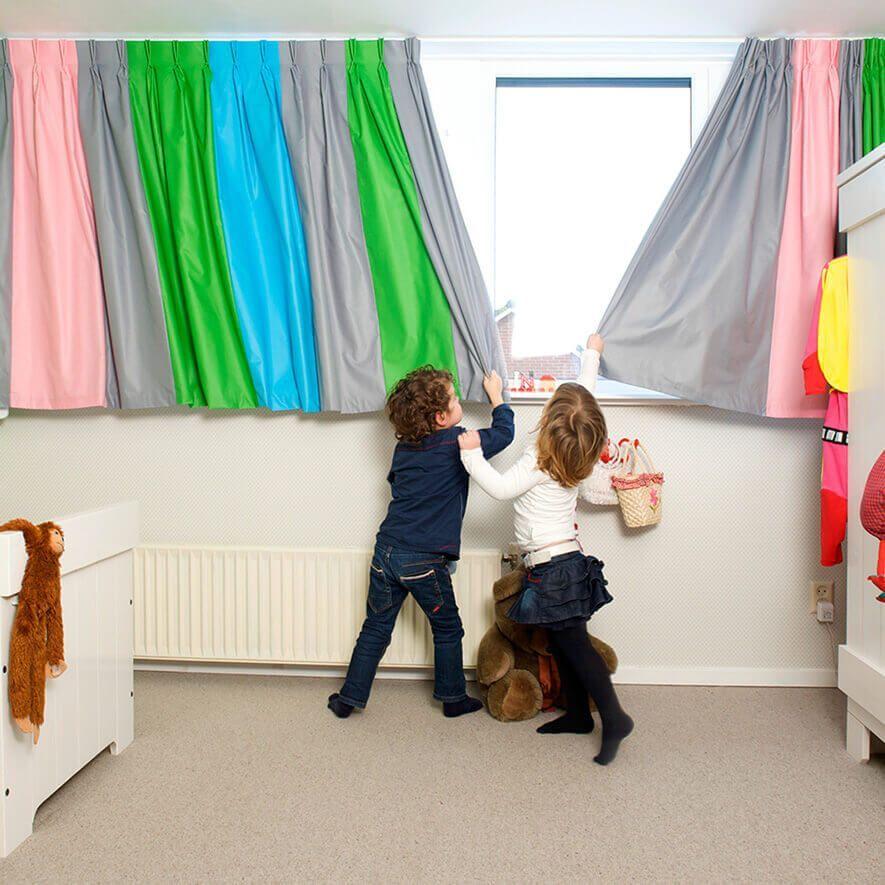 Verdunkelungsgardine Bunt fürs Kinderzimmer