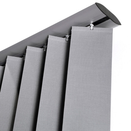 Teba® Deluxe Schiene für Lamellenvorhänge in anthrazit Teba® Deluxe Schiene für Lamellenvorhänge in anthrazit