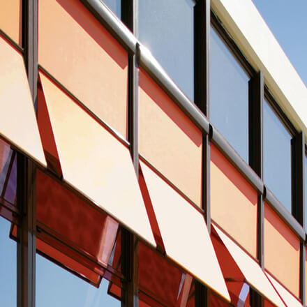 Fenstermarkise Arco / Canto M (Markisolette), große Fensterfront