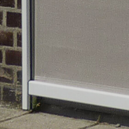 Senkrechtmarkise Arco / Canto SF Detailansicht Fallprofil