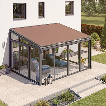 Wintergartenbeschattung WGB 150 farbiges Gestell