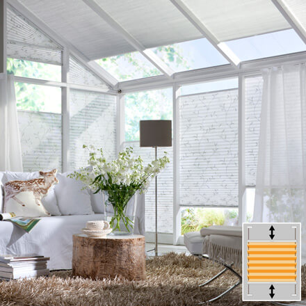 Luxaflex&reg; Plissee mit VS2 Bedieung