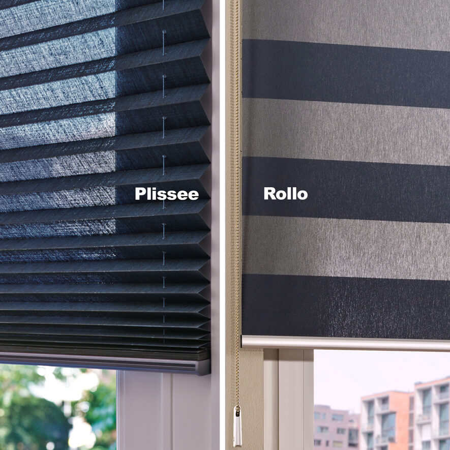 Plisseerollo: Plissee und Rollo im Vergleich