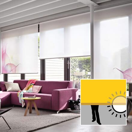 Luxaflex® Rollo mit Sichtschutz-Stoff