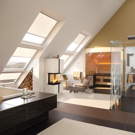 VELUX&reg; Sichtschutzrollos im Badezimmer