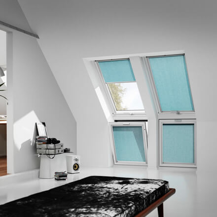 VELUX&reg; Sichtschutzrollo im Musikzimmer