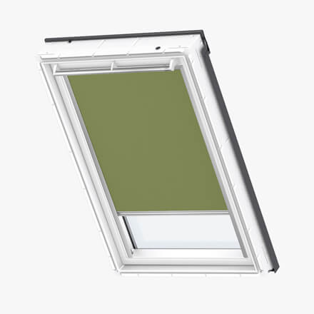 VELUX&reg; Verdunkelungsrollo-Stoff in Uni Olivgrün, Farbe 4567