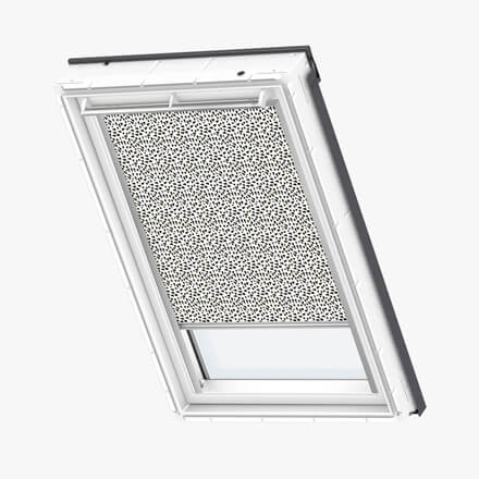 VELUX&reg; Verdunkelungsrollo-Stoff in Dekor Schwarz/Weiß, Farbe 4573